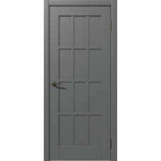 Дверь межкомнатная Дубрава Сибирь Муза ТЕРЦИЯ серая, глухое полотно